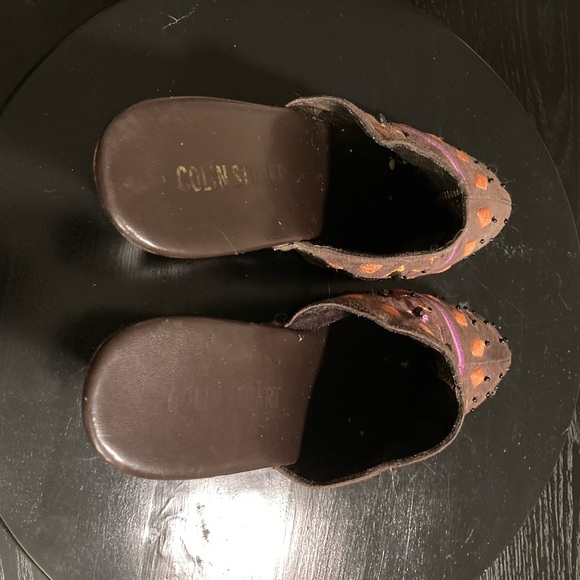 Colin Stuart Mule Clogs size 7 1/2 4”heel - Picture 6 of 7